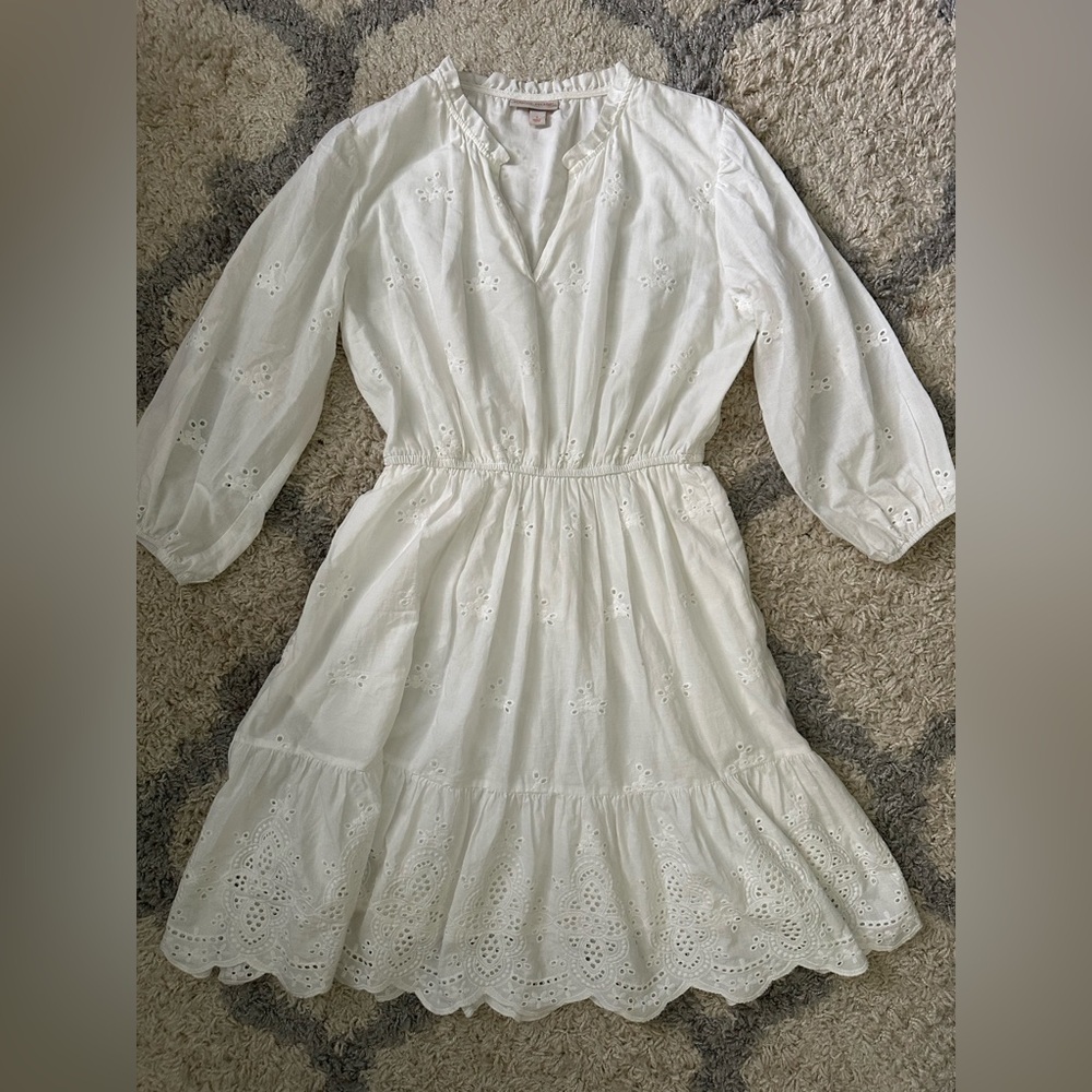 Knox Rose White Eyelet Midi Dress